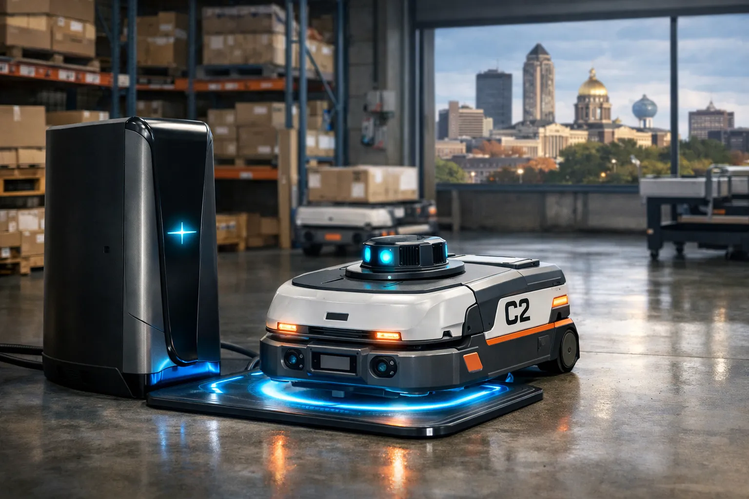 cover for Quasi Robotics Launches Wireless Docking and Charging for Model C2 AMRs