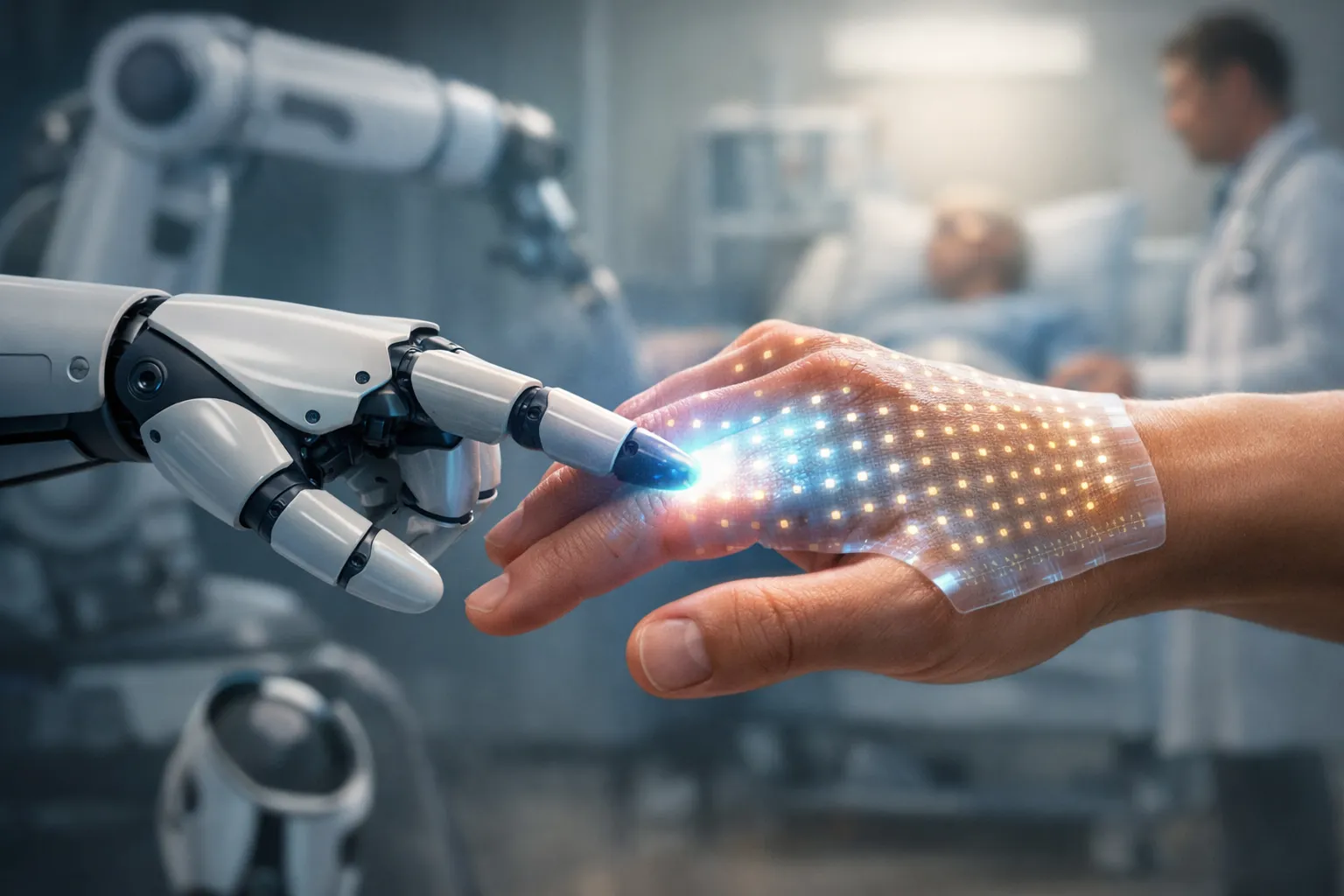 cover for Revolutionary Electronic Skin Lights Up on Touch, Advancing Robotics and Healthcare