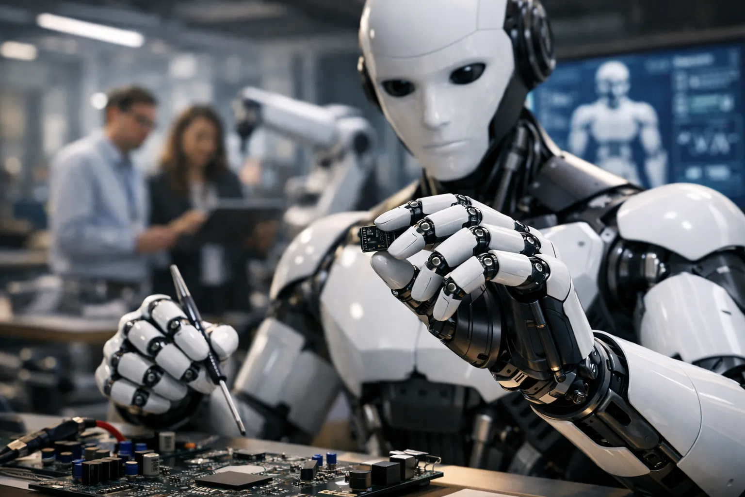 cover for Samsung Develops Humanoid Robot with Humanlike Five-Fingered Hands